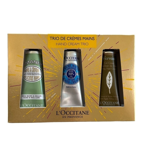 L'Occitane Classic Hand Cream Trio Almond Shea Butter Lavender NEW - Picture 2 of 6